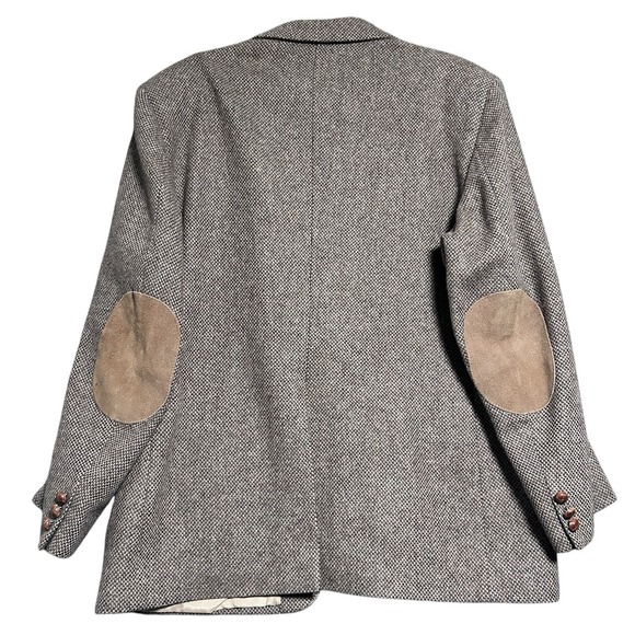 VTG 100%‎ Wool Men's Classic  Blazer WFF by Farah 46R Old Money Grandpacore 70's - Picture 5 of 15